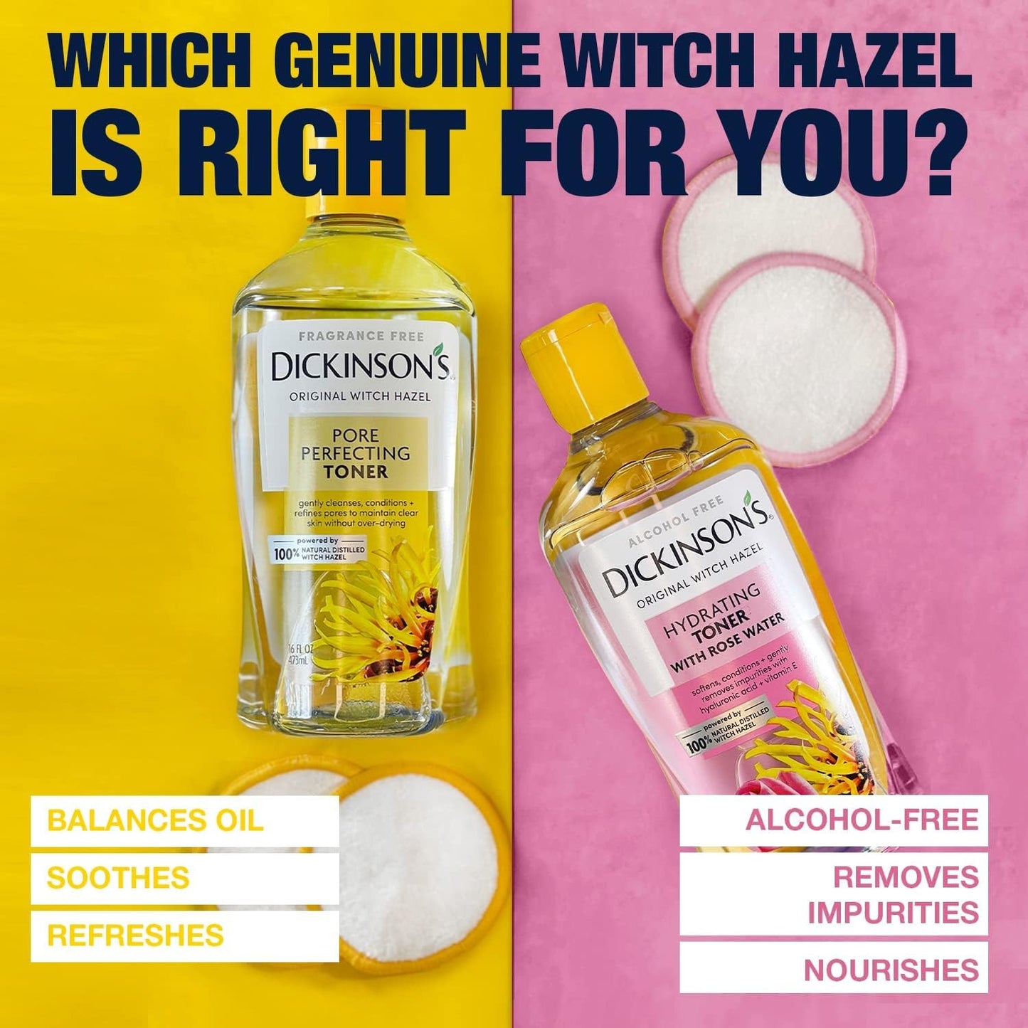 Original Witch Hazel Pore Perfecting Toner | 100% Natural Distilled Witch Hazel