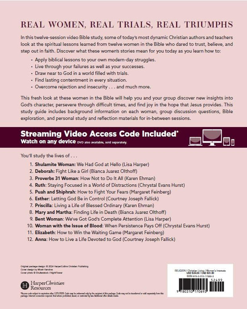 12 Daring Women of the Bible Study Guide plus Streaming Video: Real Women, Real