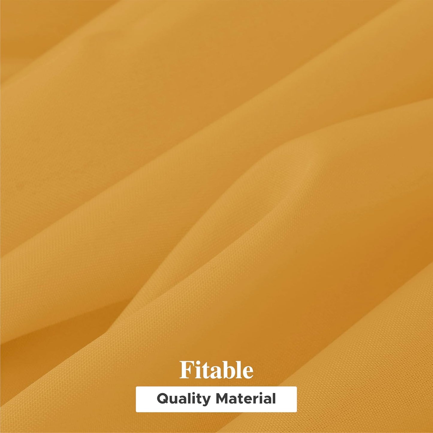 6 Pack Gold round Tablecloths - 120 Inches round - Wrinkle and Stain Resistant F
