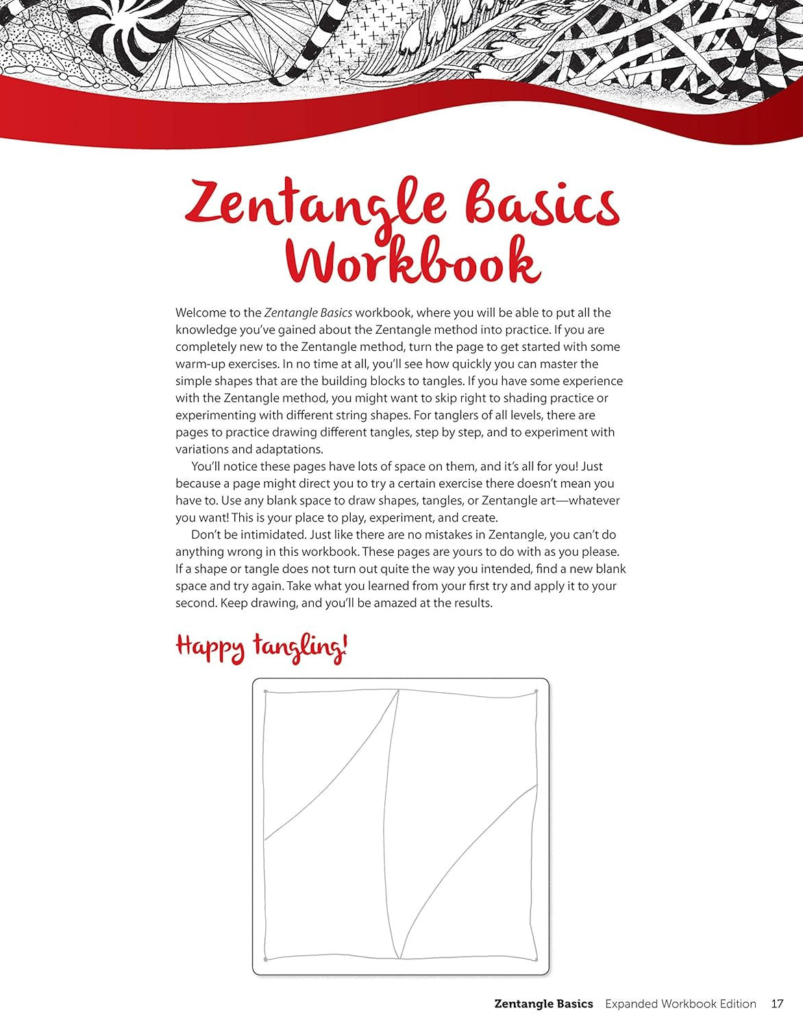 Zentangle Basics, Expanded Workbook Edition: a Creative Art Form Where All You N