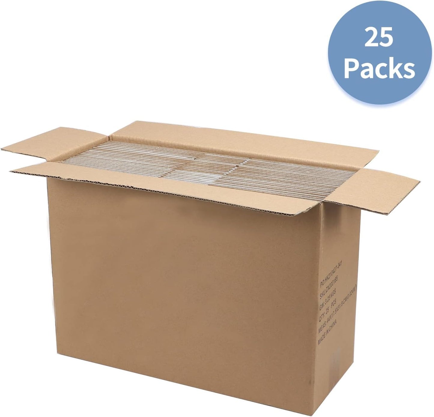 10X7X5 Inches Small White Shipping Boxes Set of 25, Sturdy Cardboard Boxes for S