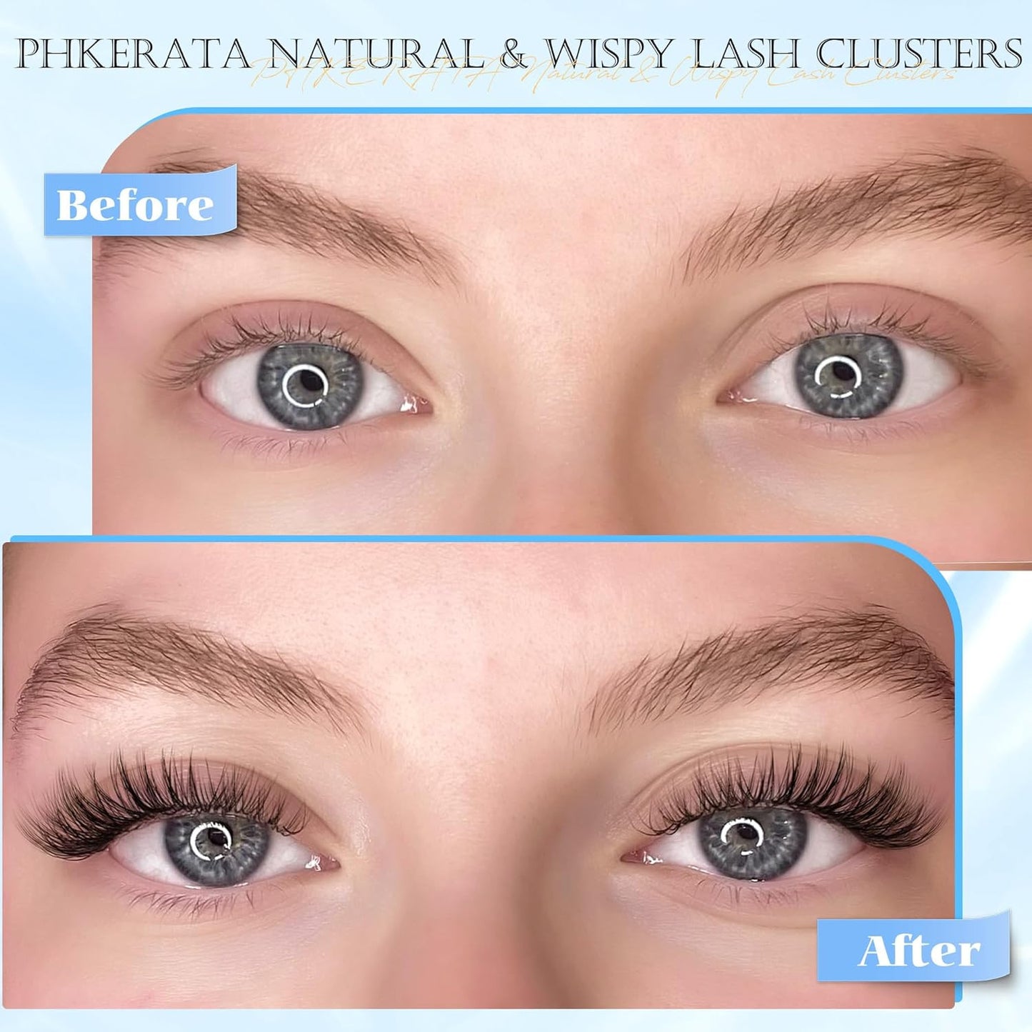 Wispy Eyelash Clusters Natural Lash Clusters 120 Pcs Individual Lashes Clusters
