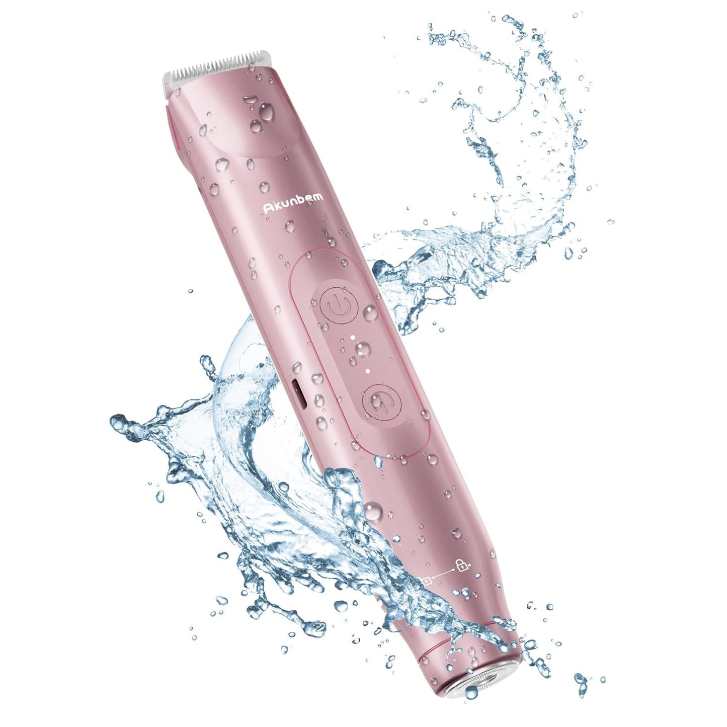 2 in 1 Women Electric Shaver Dual Head Bikini Trimmer for Women IPX7 Waterproof