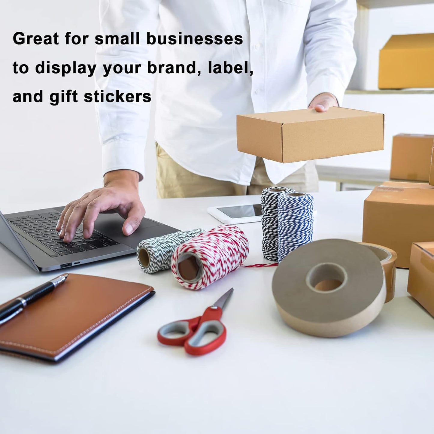 10X7X3 Inches Shipping Boxes Pack of 25, Corrugated Cardboard Box for Mailing Pa