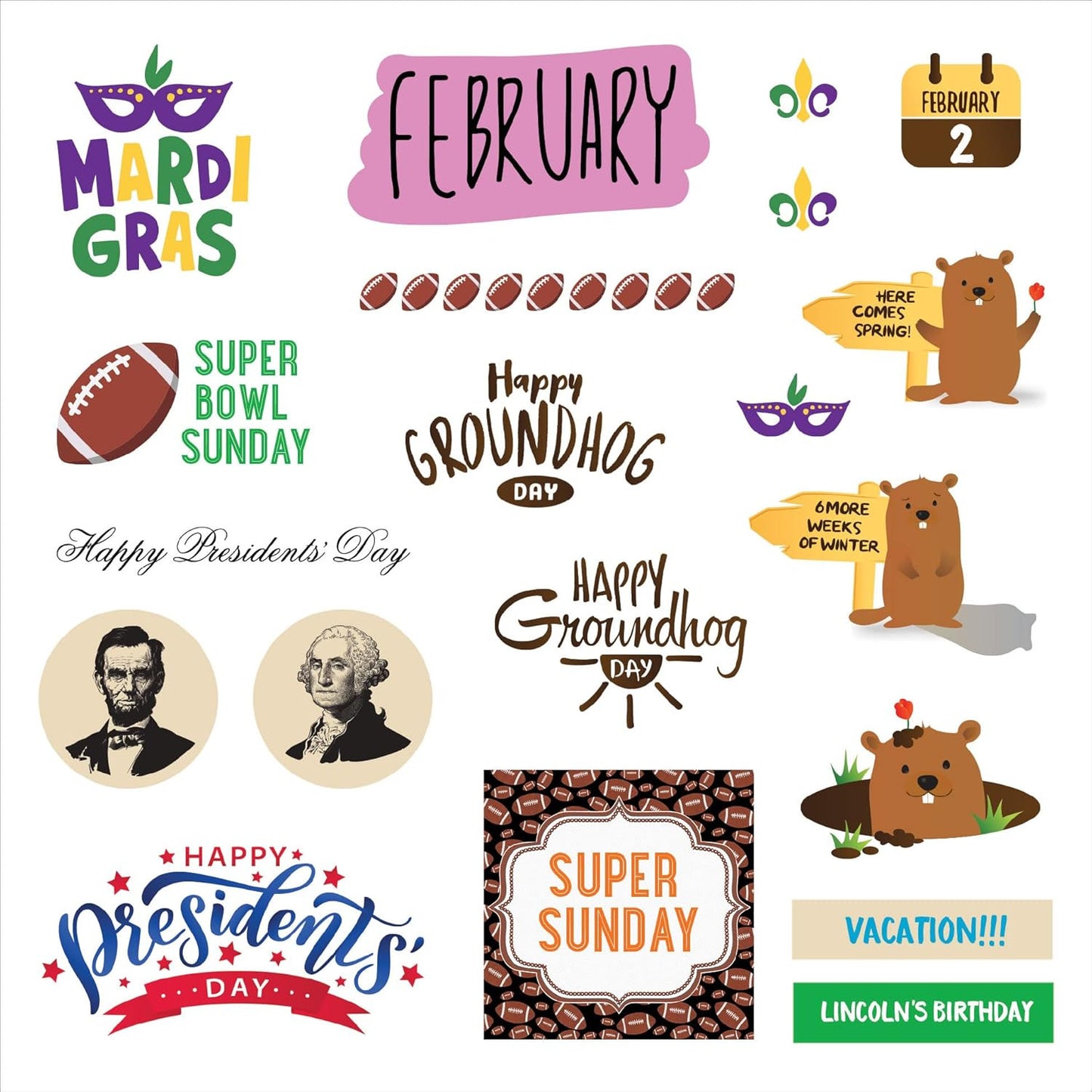 A Year in Stickers: Fun Pictures and Words to Highlight Celebrations (Sticker Bo