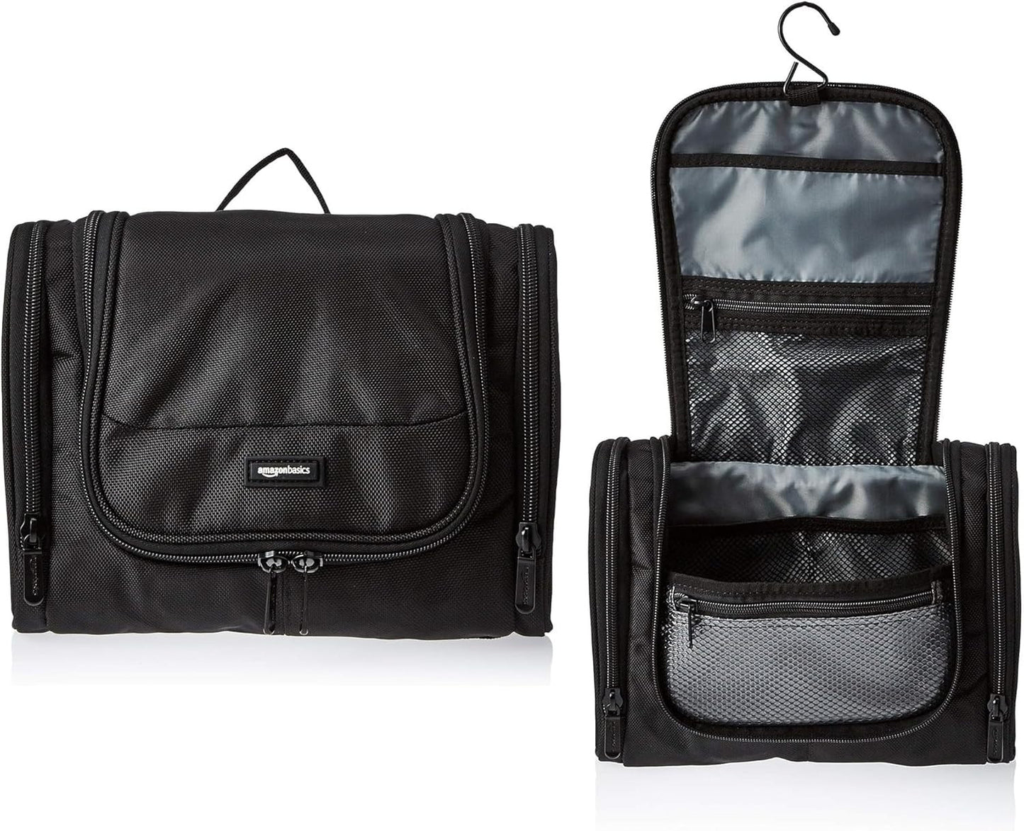 Travel Toiletry Bag for Men and Women, Hanging Toiletry Bag, Dopp Kit with 2 Sid