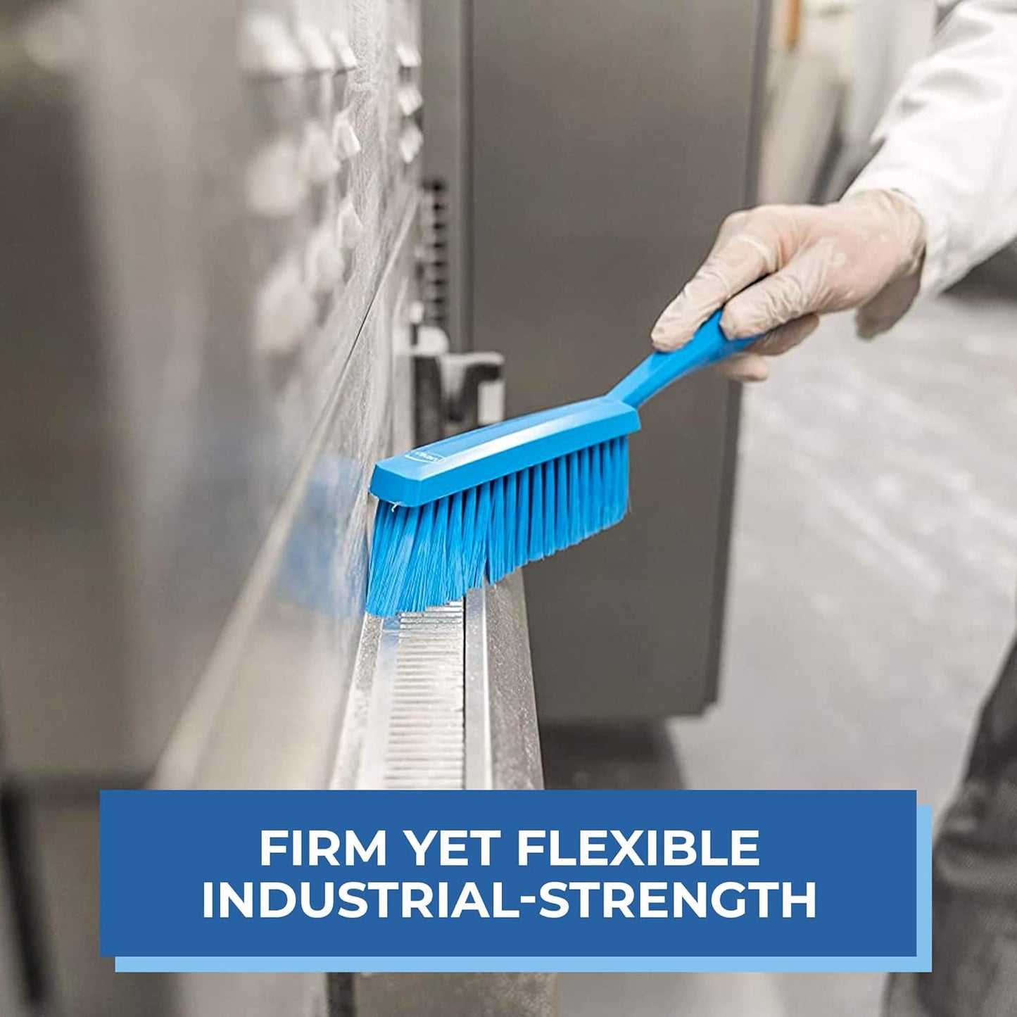 45877 Bench Cleaning Brush, Polypropylene/Polyester Soft Bristle Dustpan Brush &