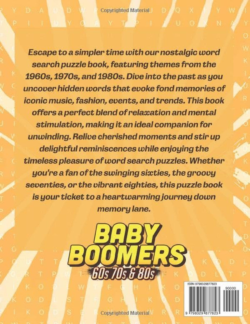 Word Search Puzzles for Adults and Baby Boomers: 60'S 70'S & 80'S