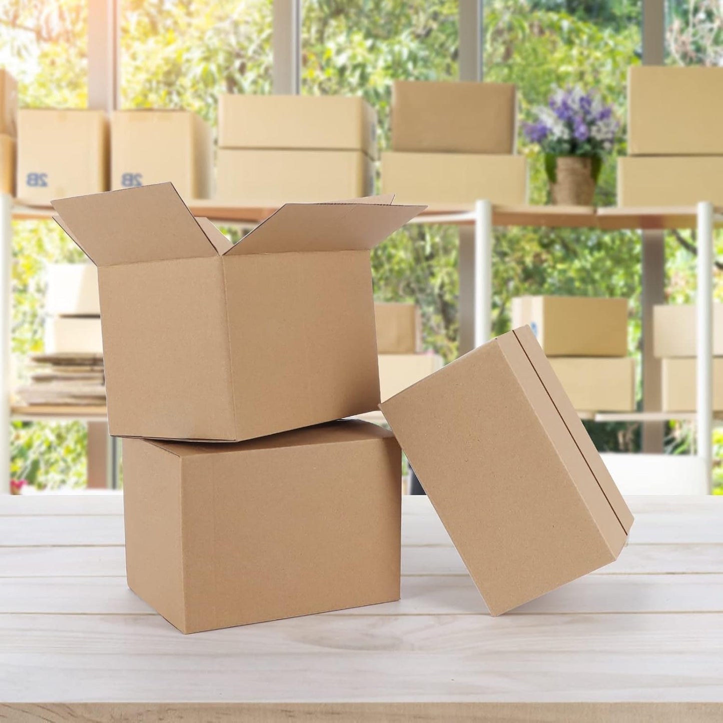 40 Packs 7X5X5 Shipping Boxes Corrugated Cardboard Boxes Mailers Shipping Box fo