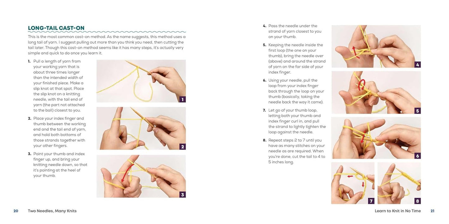 Two Needles, Many Knits: the New Knitter'S Guide with Easy Patterns