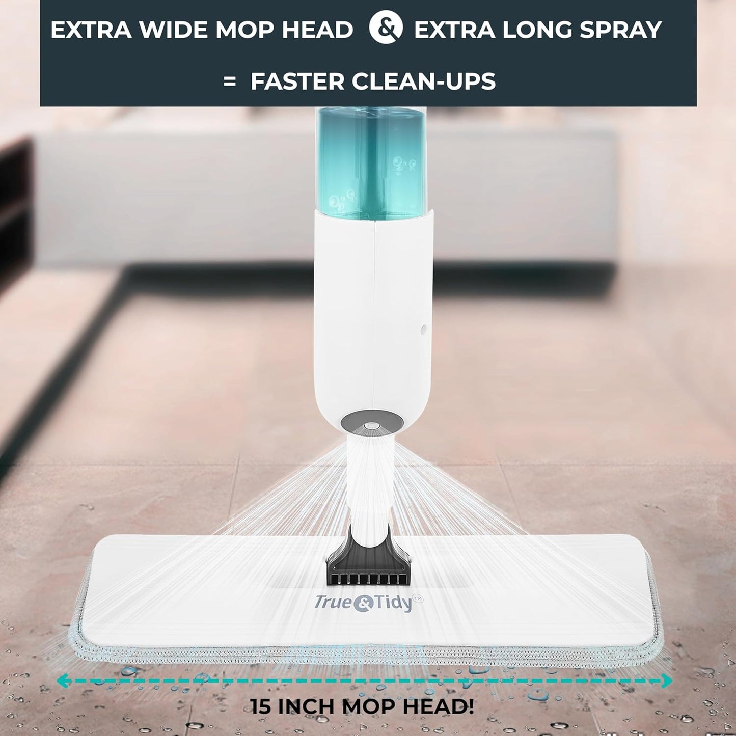 ® SPRAY-250 Multi-Surface Spray Mop with Refillable Water Bottle for Floor Clean