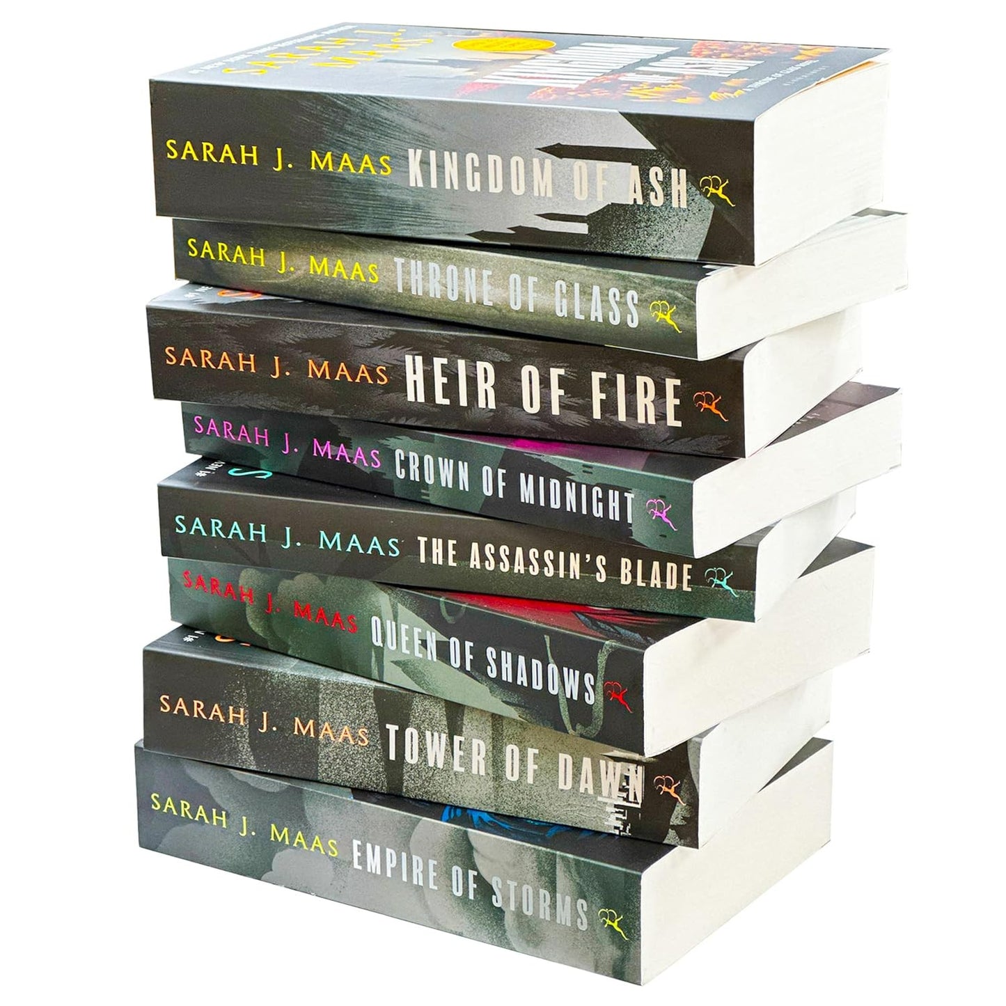 Throne of Glass Series Collection 8 Books Set by Sarah J. Maas NEW COVER (Crown