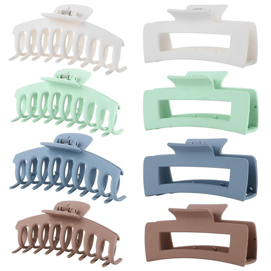 8 Pack Hair Clips for Women 4.3 Inch Large Hair Claw Clips for Women Thin Thick