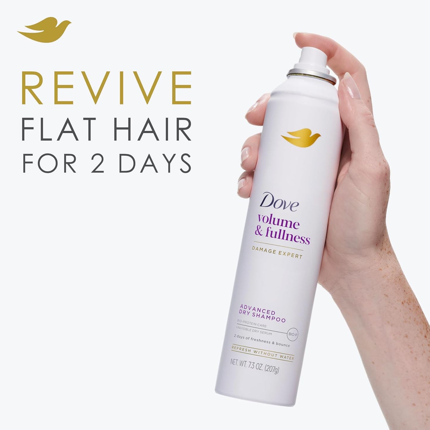 Advanced Advanced Dry Shampoo Volume & Fullness Refresh & Revive Flat Hair witho