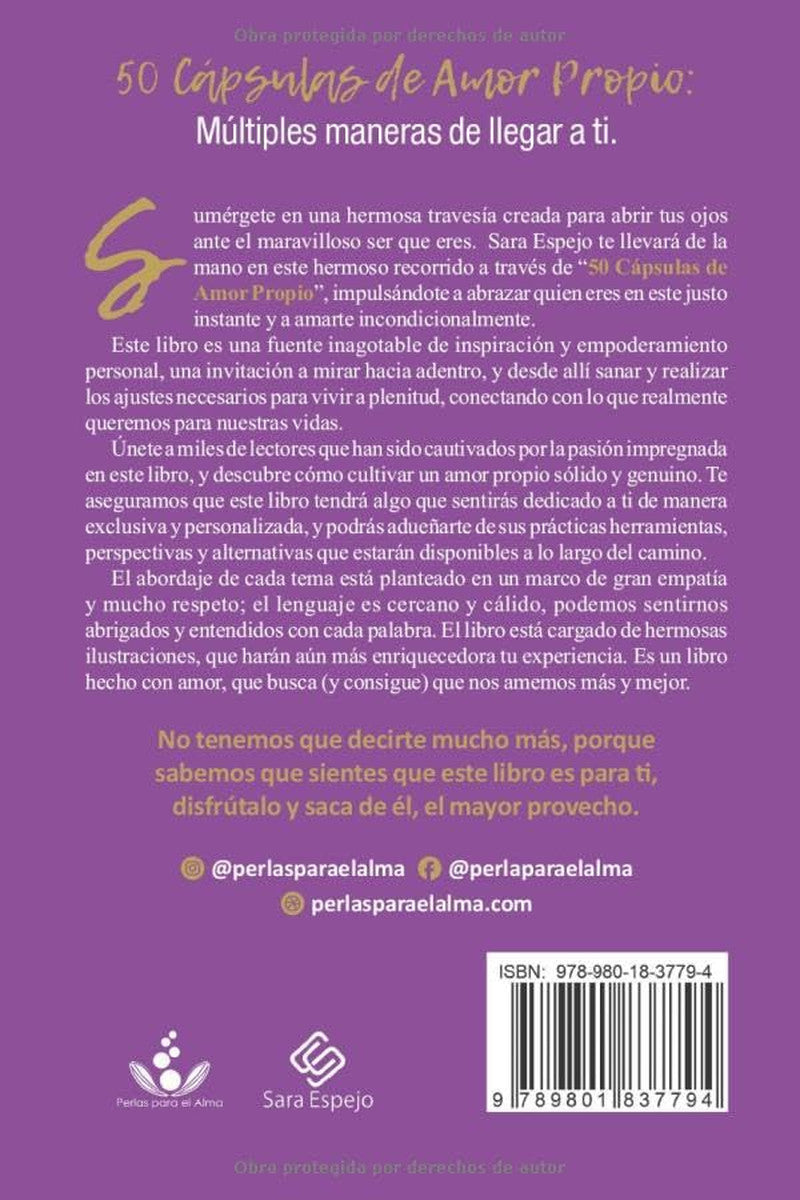 50 Cápsulas De Amor Propio: Múltiples Maneras De Llegar a Ti (Spanish Edition)