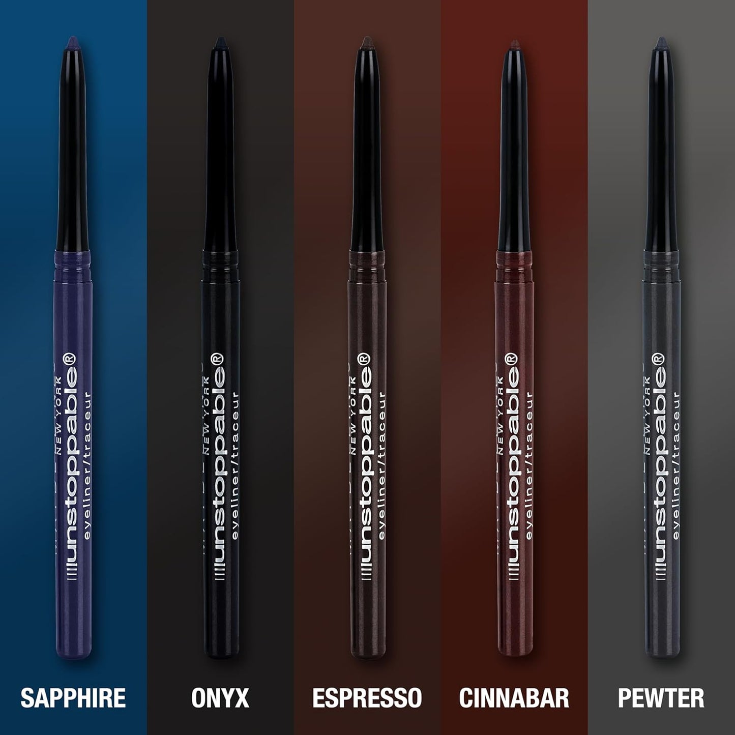 Unstoppable Waterproof Mechanical Brown Eyeliner Pencil, Easy to Apply, Smooth G
