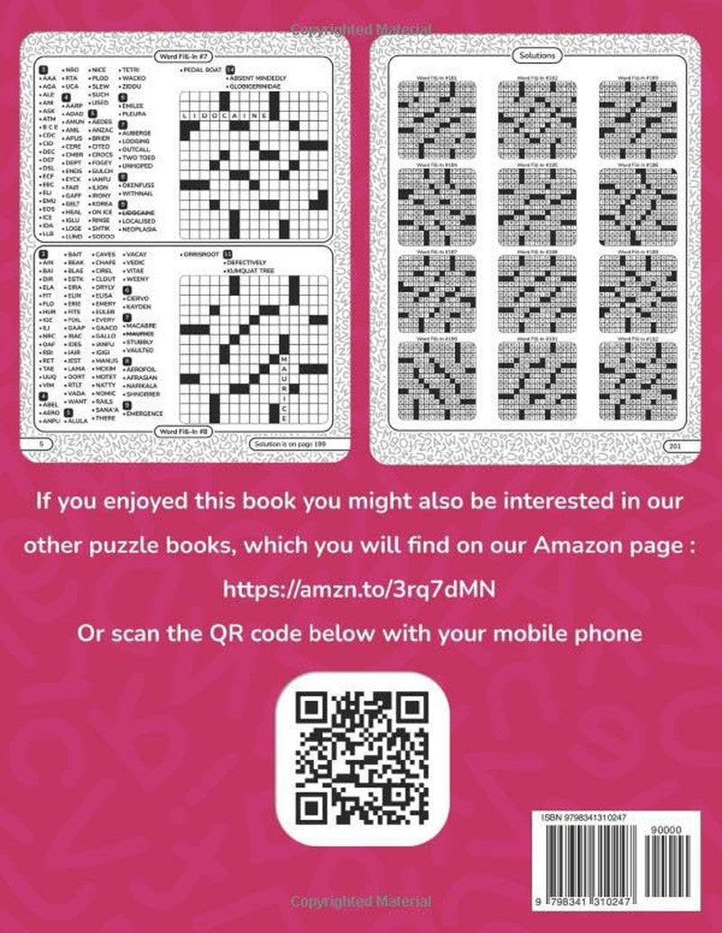 Word Fill in Puzzles Book for Adults 2025 Edition Volume 2: 500+ Large Print Wor
