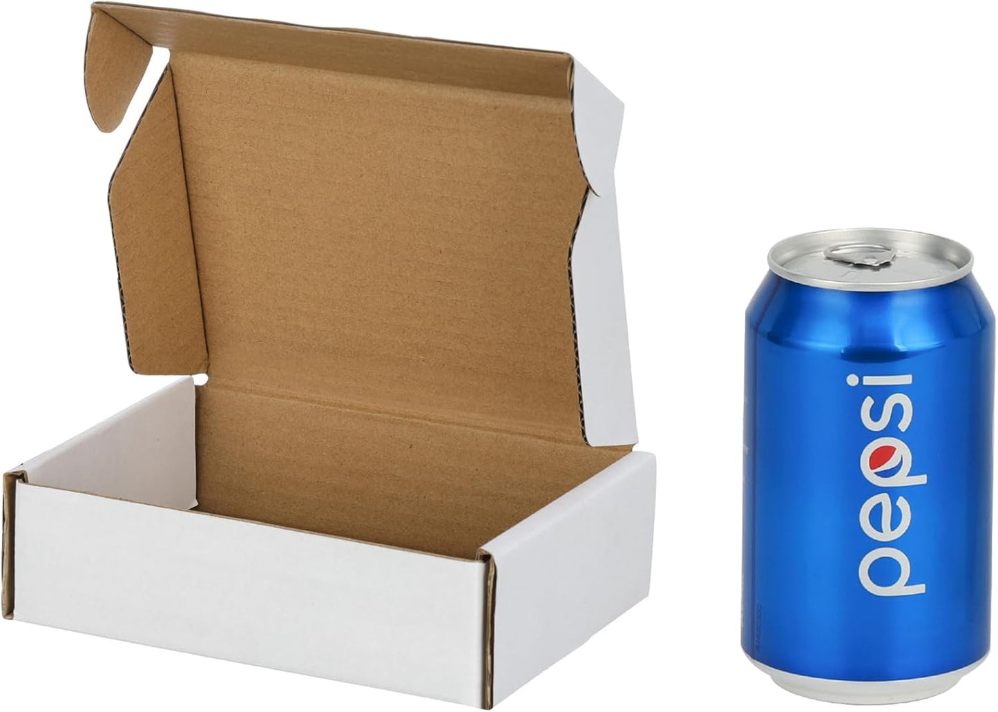 50 Pack 7X5X2 Inches Shipping Boxes, Kraft Corrugated Small Cardboard Boxes Mail