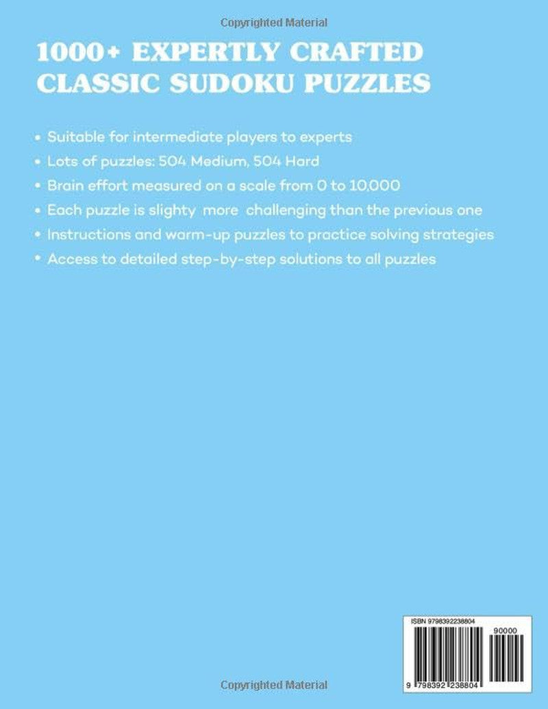1000+ Sudoku Puzzles for Adults: Medium to Hard Sudoku Puzzles with Detailed Ste