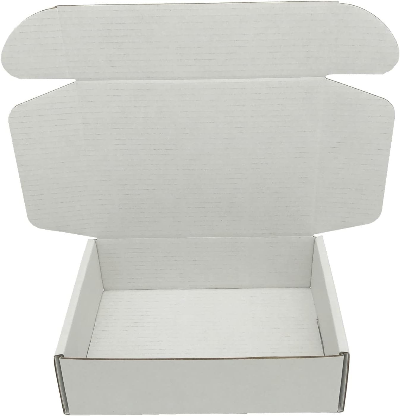 White Cardboard Shipping Box Mailers 12 X 8 X 3 Inch Corrugated Packaging Storag