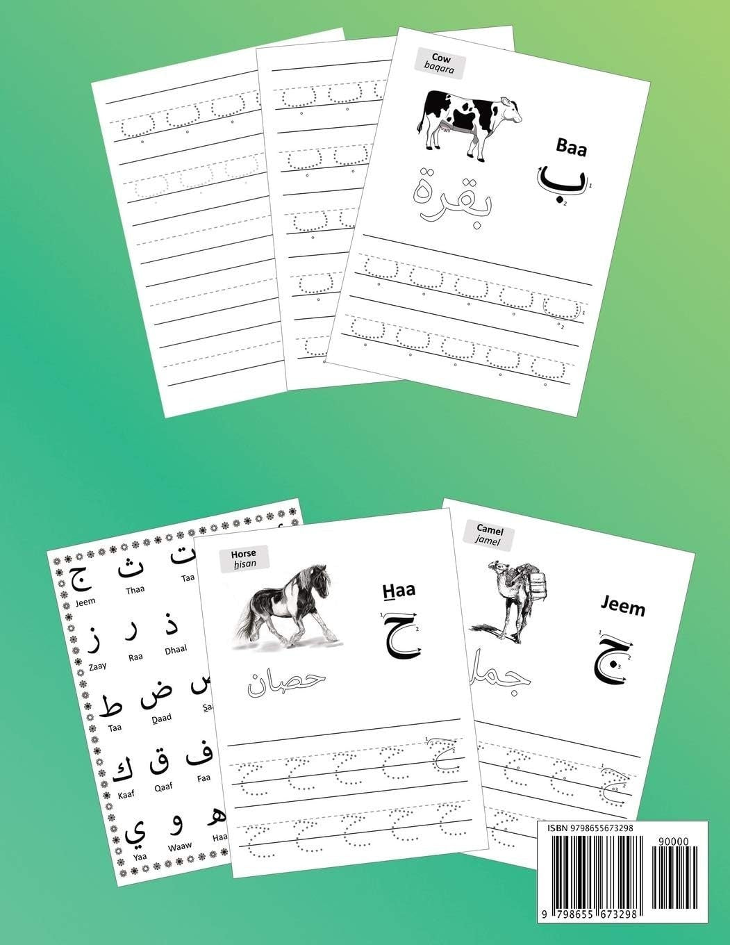 Alif Baa Tracing and Practice: Arabic Alphabet Letters Practice Handwriting Work