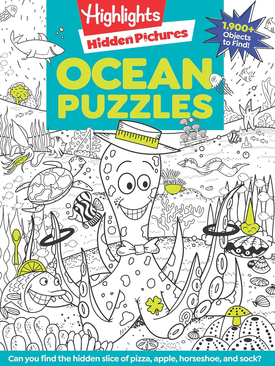 Ocean Puzzles: over 100 Ocean-Themed Search and Find Puzzles for Kids 6 and Over