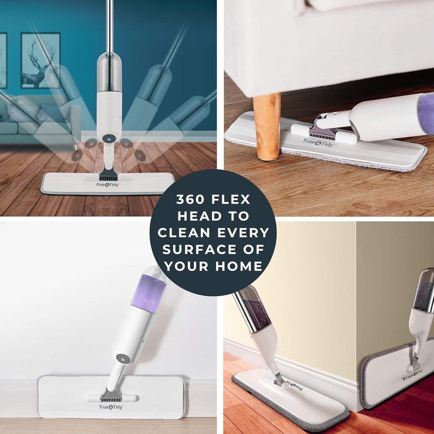 ® SPRAY-250 Multi-Surface Spray Mop with Refillable Water Bottle for Floor Clean