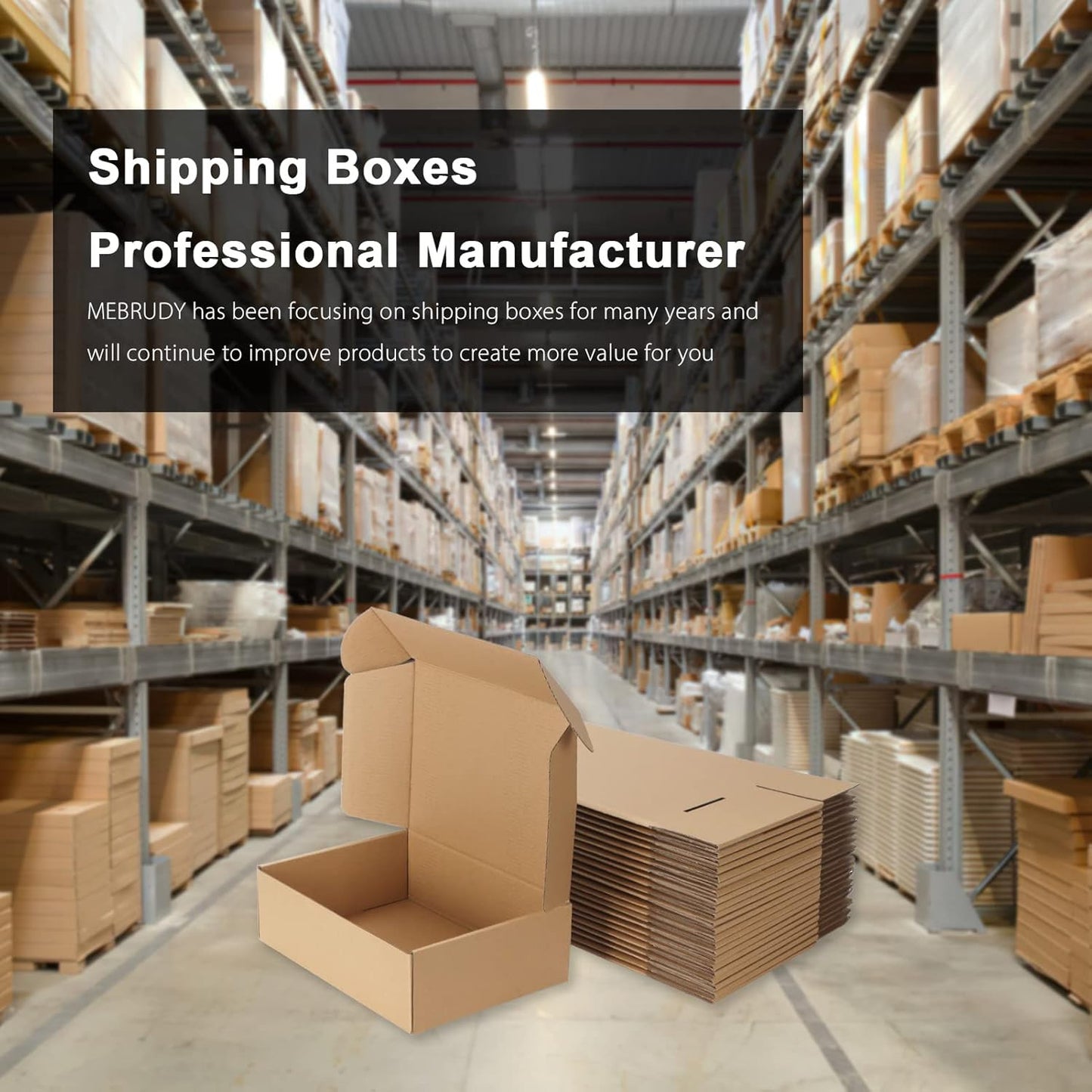 10X7X3 Inches Shipping Boxes Pack of 25, Corrugated Cardboard Box for Mailing Pa