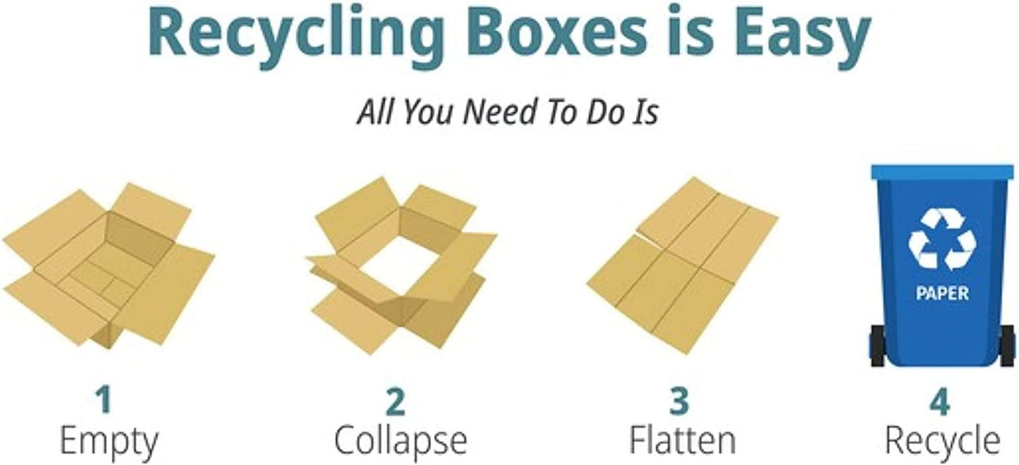 – 7X4X4 Inches Pack of 100 Corrugated Cardboard Packing Shipping Mailing Moving