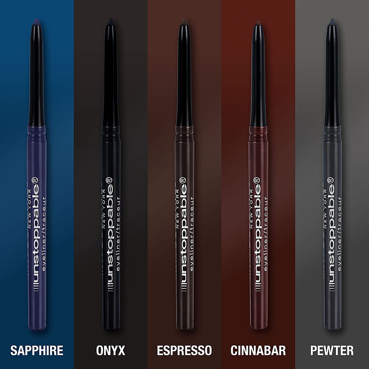 Unstoppable Waterproof Mechanical Black Eyeliner Pencil, Easy to Apply, Smooth G