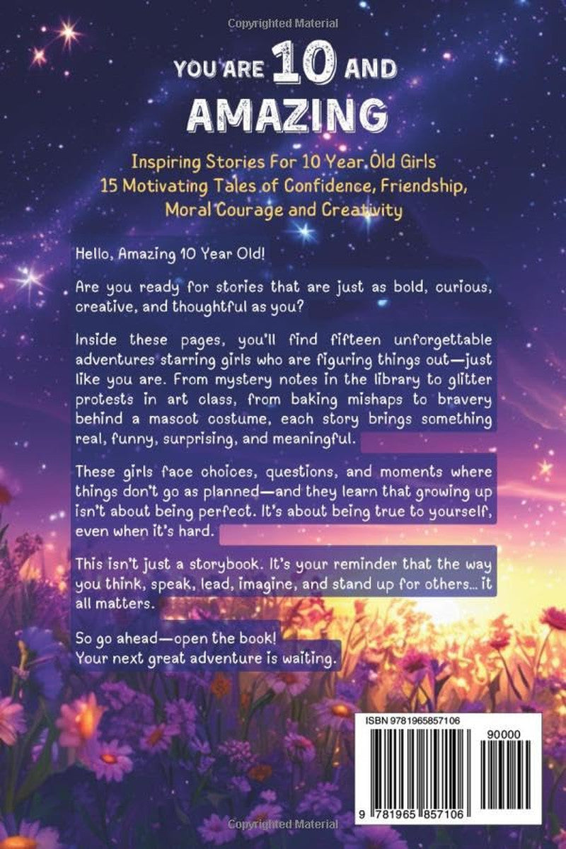 You Are 10 and Amazing! Inspiring Stories for 10 Year Old Girls: 15 Motivating T