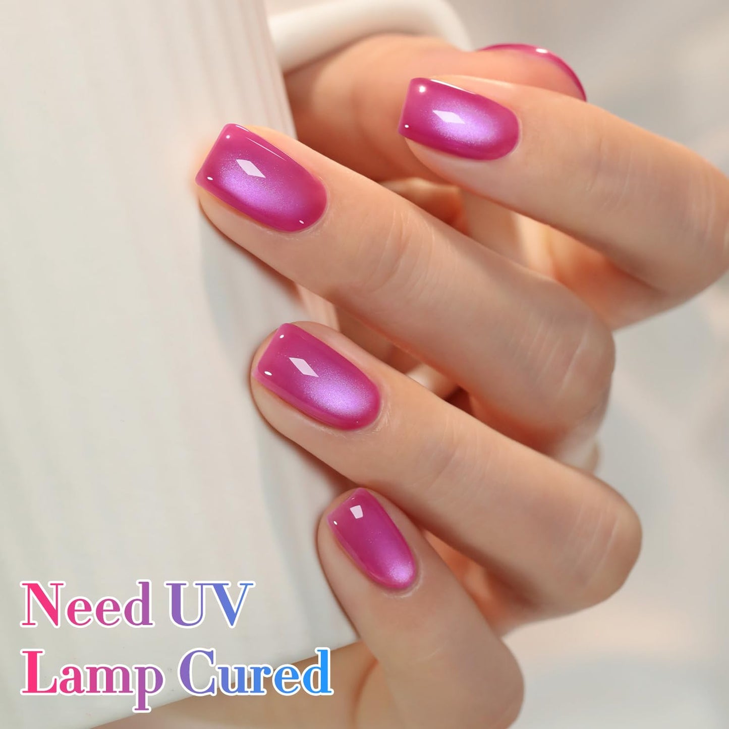 0.5 OZ Cat Eye Gel Polish with Magnet 15ML Same Color Same Bottle Holographic Gl
