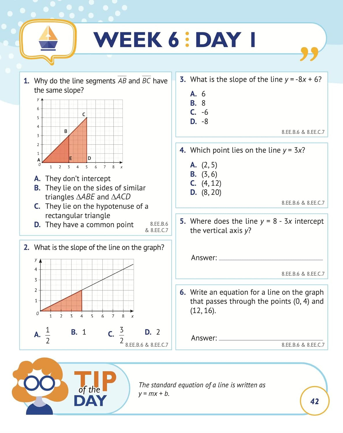 8Th Grade Common Core Math: Daily Practice Workbook | 1000+ Practice Questions a