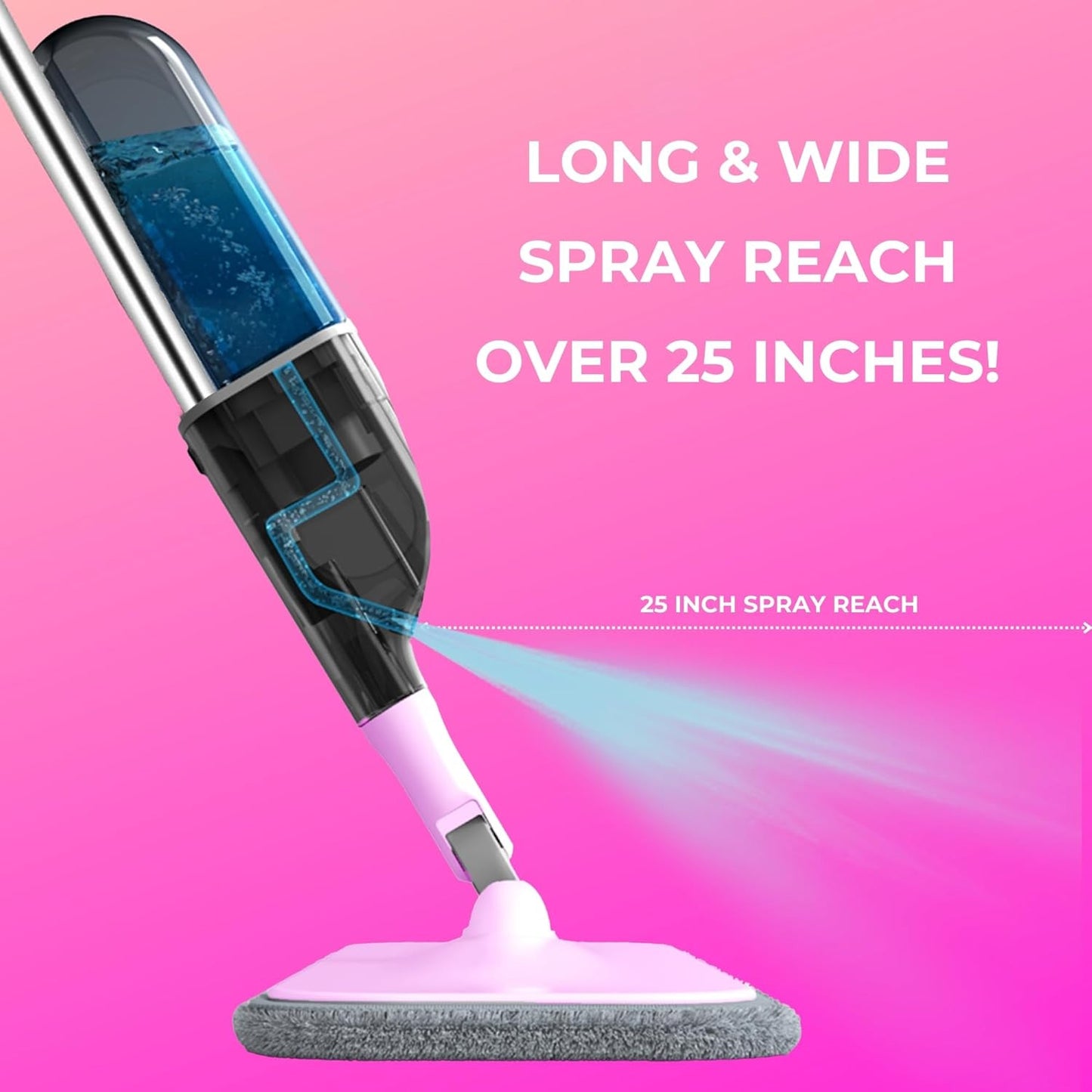 ® SPRAY-250 Multi-Surface Spray Mop with Refillable Water Bottle for Floor Clean
