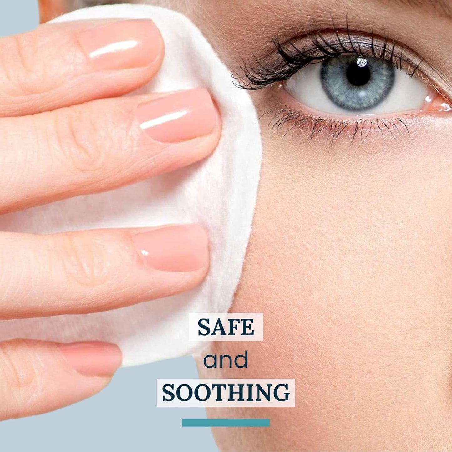 120Pcs Tea Tree Oil Eyelid & Lash Wipes with Hyaluronic Acid, Green Tea & Chamom