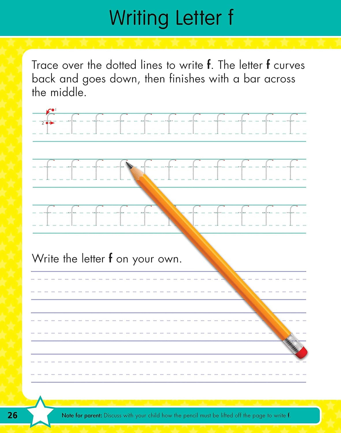 Writing Workbook for Ages 4-7 with 75+ Handwriting Activities, Pencil Control, L