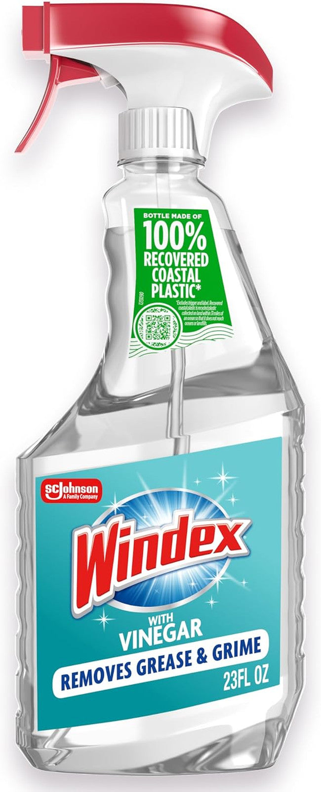 Vinegar Glass and Surface Cleaner Spray Bottle, Packaging Designed to Prevent Le