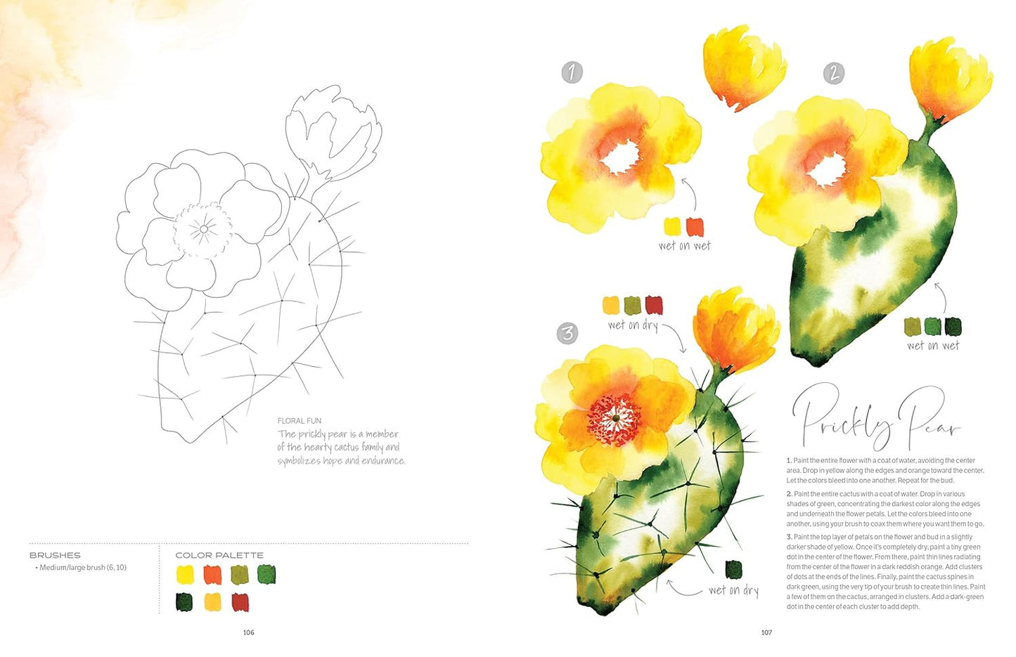 Watercolor the Easy Way Flowers: Step-By-Step Tutorials for 50 Flowers, Wreaths,