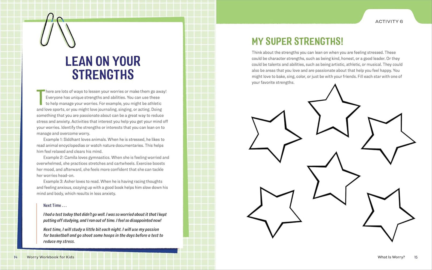 Worry Workbook for Kids: 50+ Fun Activities to Reduce Stress, Change Your Mindse