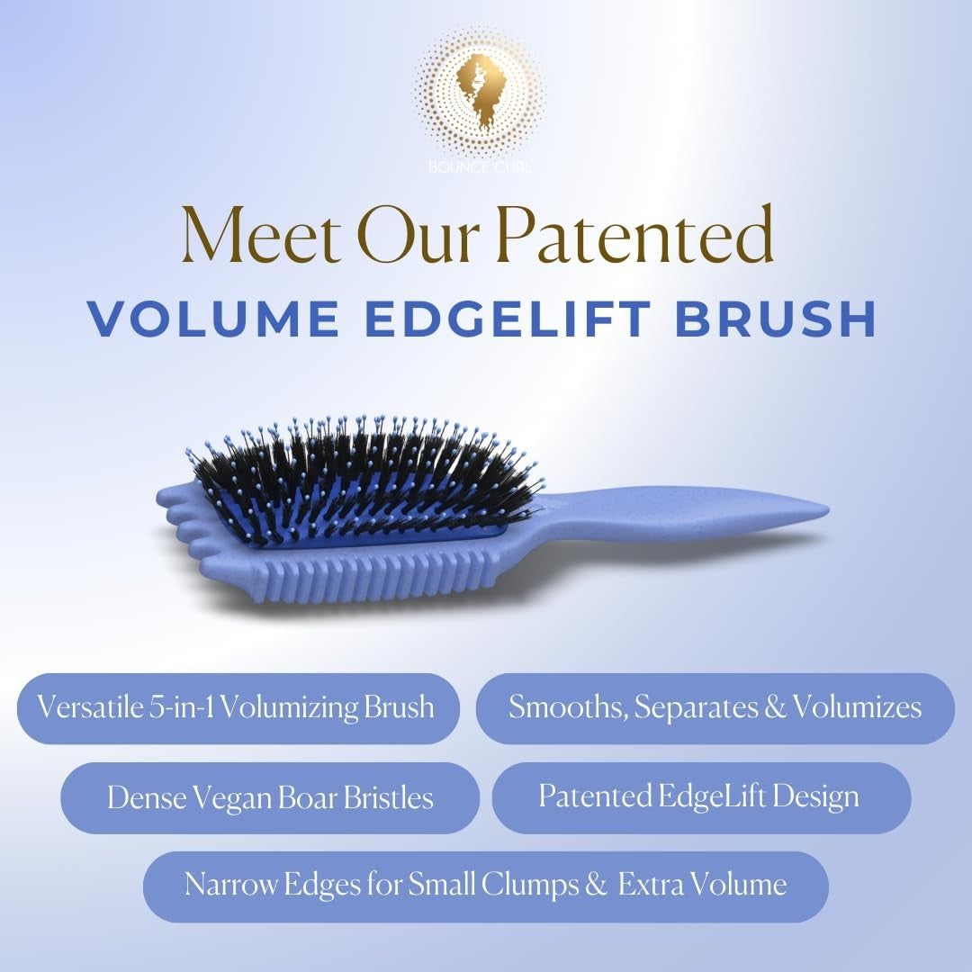 Volume Edgelift Brush, 5-In-1 Tool for Volumized, Defined Curls, Waves & Coils -