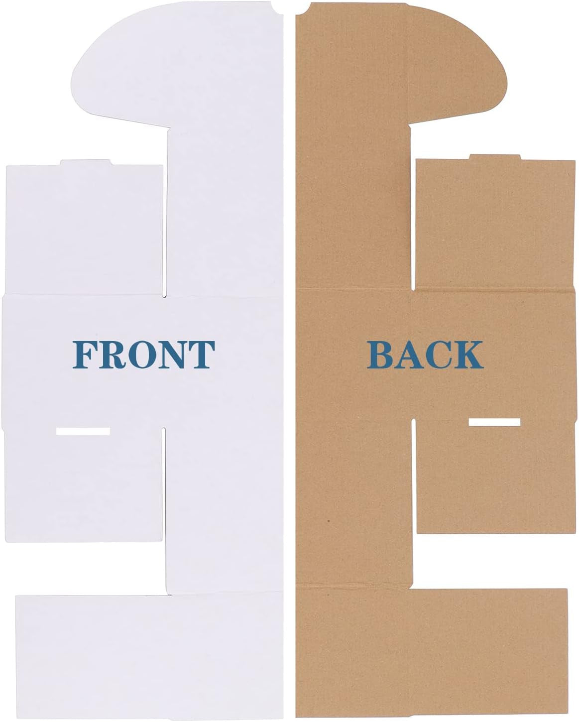 10X7X5 White Shipping Boxes Set of 20, Corrugated Cardboard Mailer Boxes for Pac