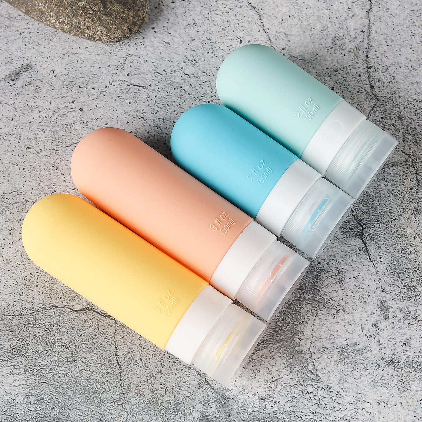 16 Pack Travel Bottles Set - TSA Approved Leak Proof Silicone Squeezable Contain