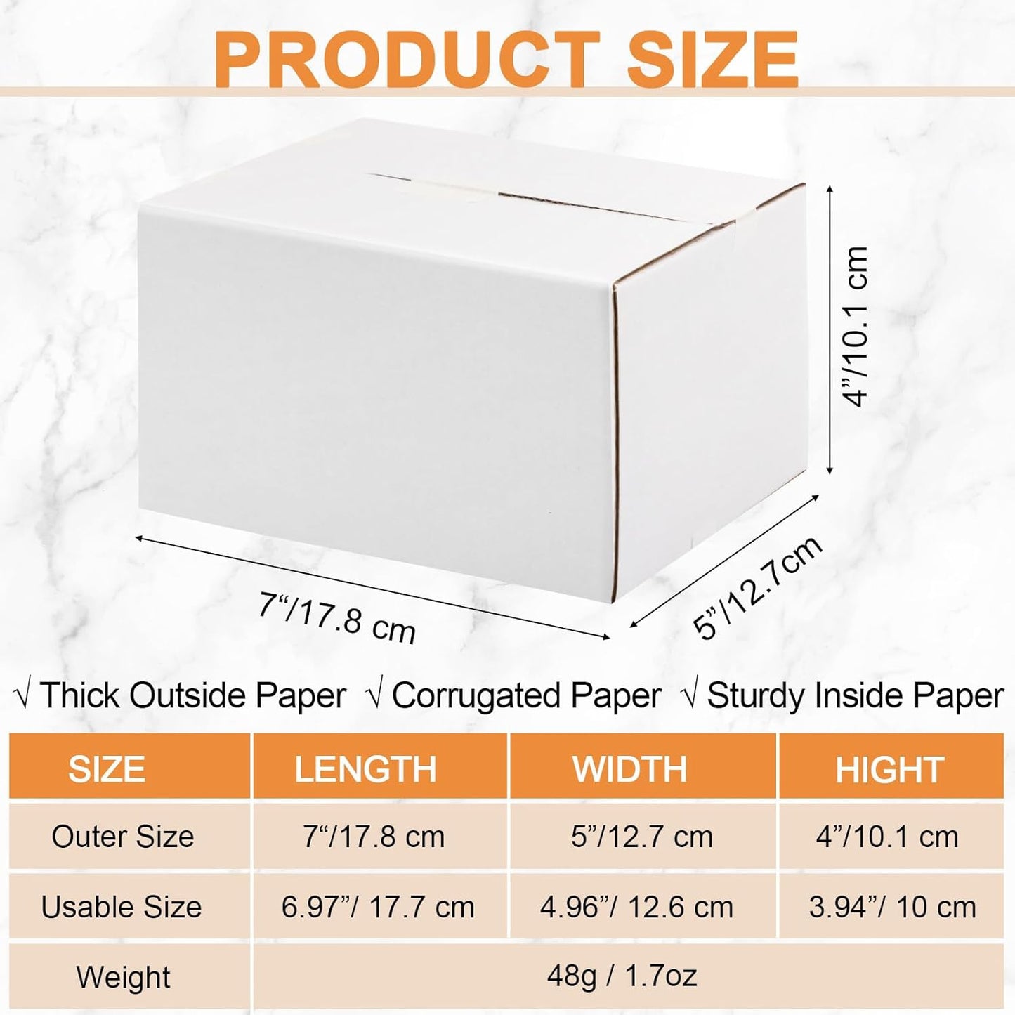 72 Pcs Shipping Boxes Corrugated Cardboard Small Shipping Boxes for Packaging Ma