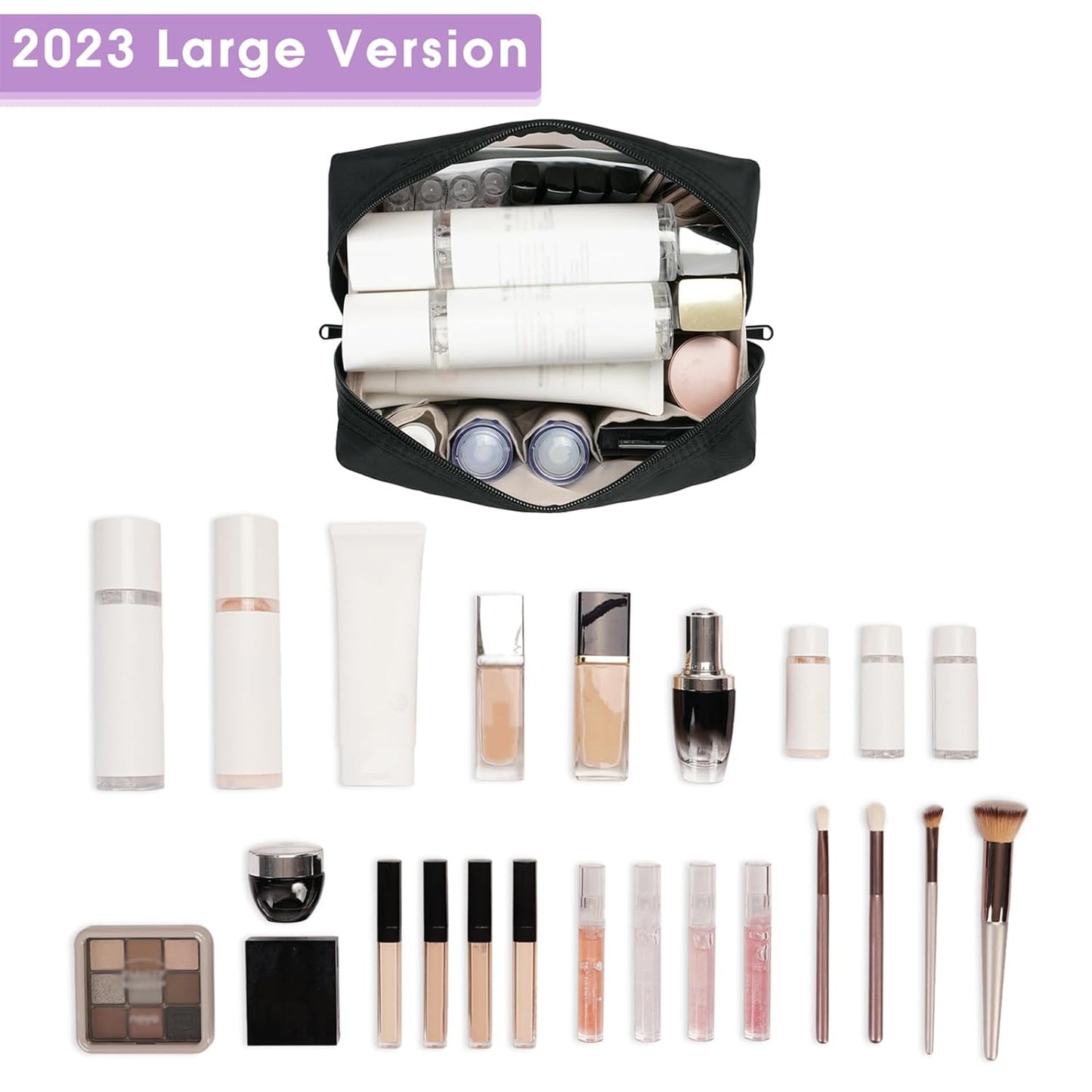 Travel Cosmetic Bag Organizer Toiletry Bag Make up Bags with Compartments for Wo