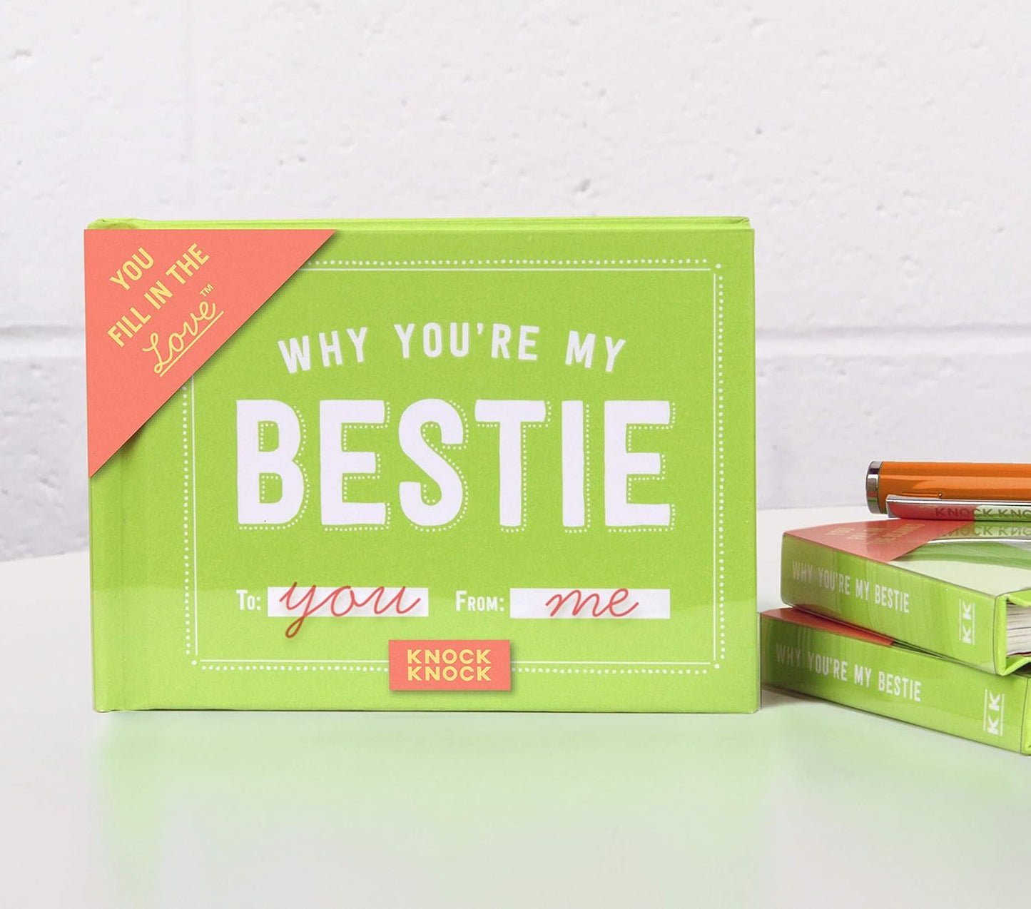 Why You'Re My Bestie Book Fill in the Love Fill-In-The-Blank Book Gift Journal,