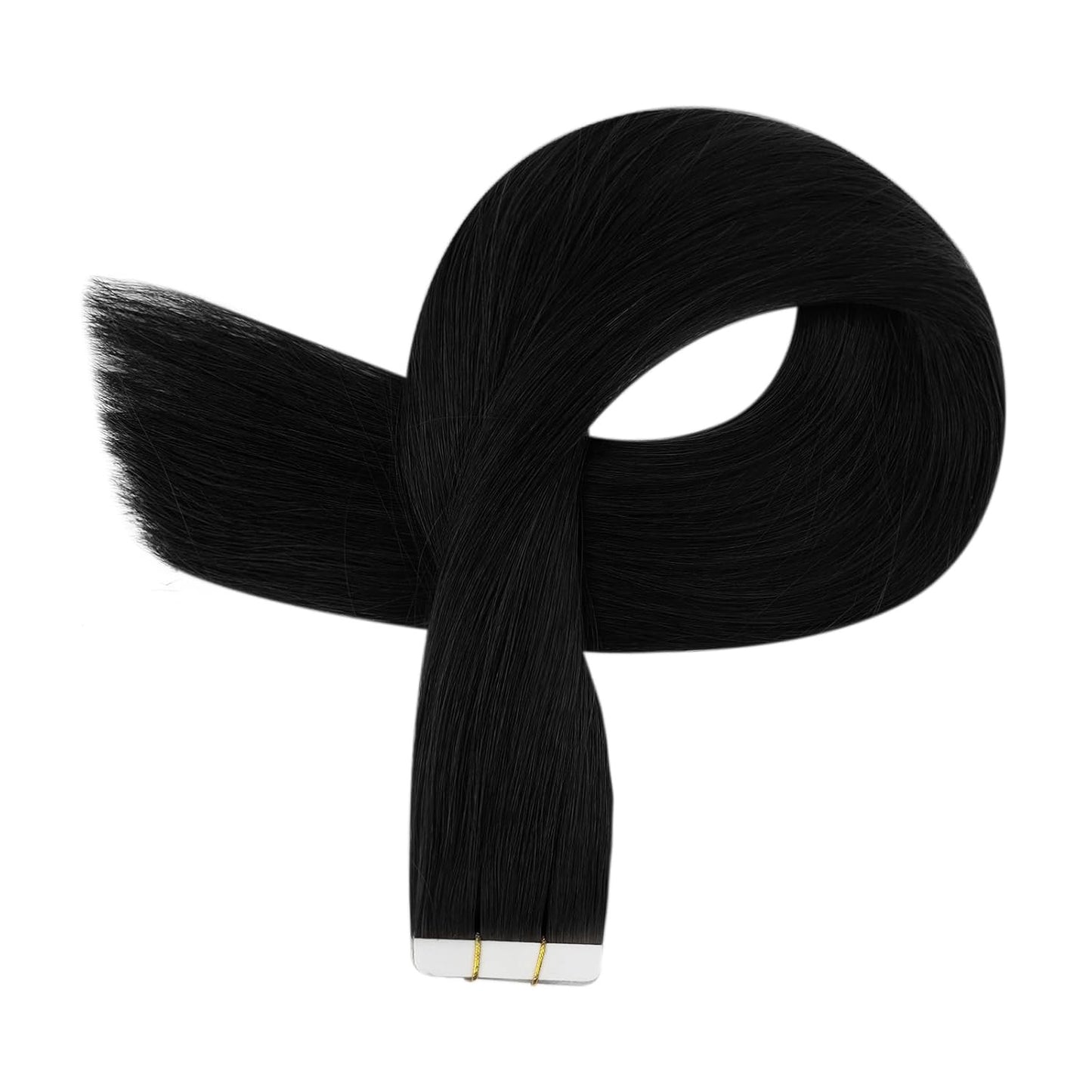18Inch Black Virgin Tape in Hair Extensions Remy Tape in Human Hair Extensions C