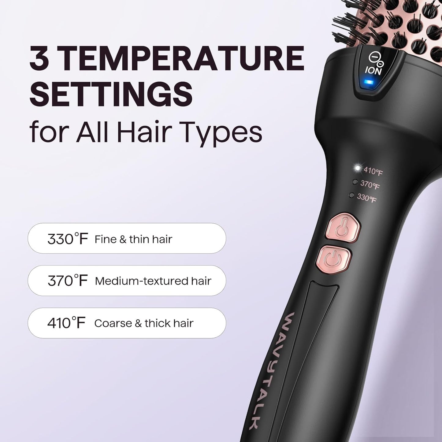 Updated Version Thermal Brush for Blowout Look, Blowout Express 1.5 Inch Ionic T