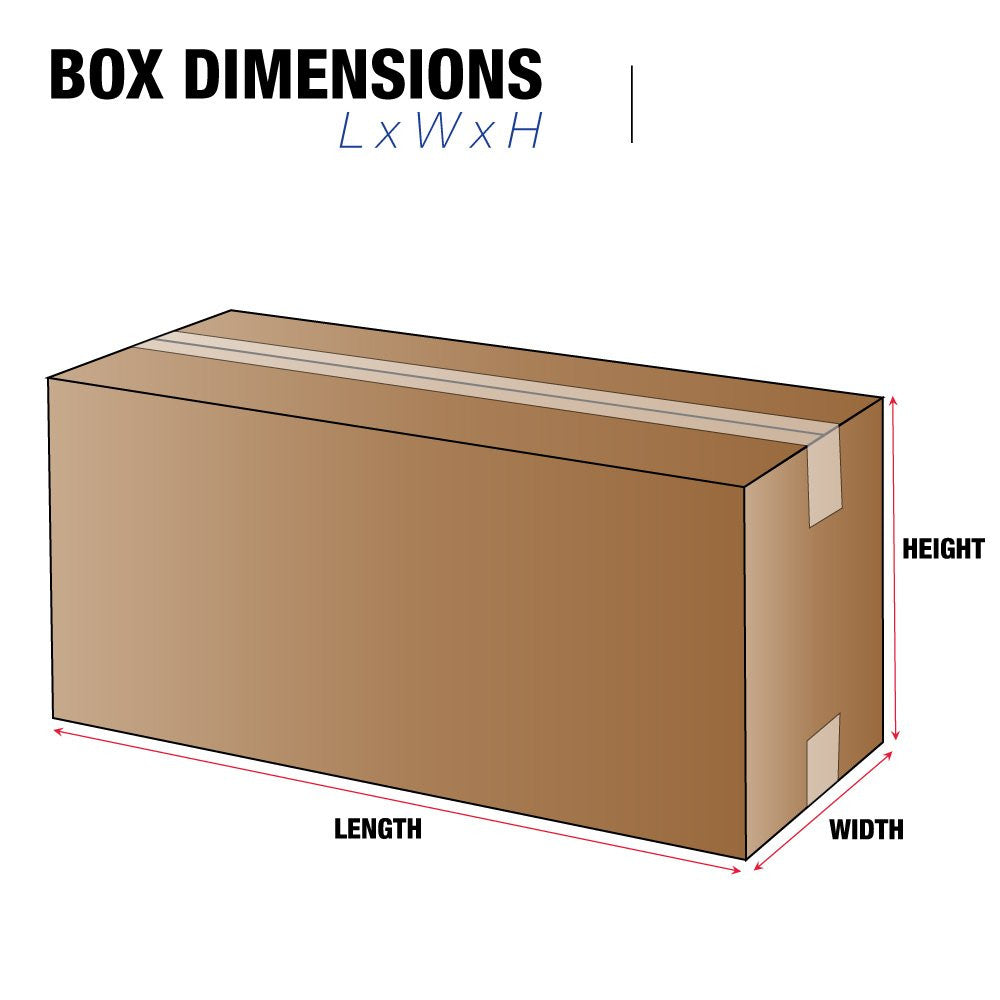 12 X 5 X 5 Corrugated Cardboard Boxes, Long 12"L X 5"W X 5"H, Pack of 25 | Shipp