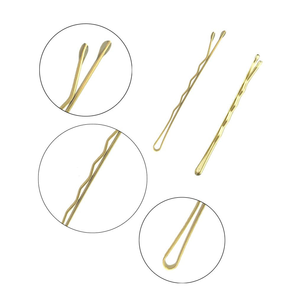 330 PCS 2.2Inch Blonde Bobby Pins for Women Girls, Super Grip Gold Hair Clips wi