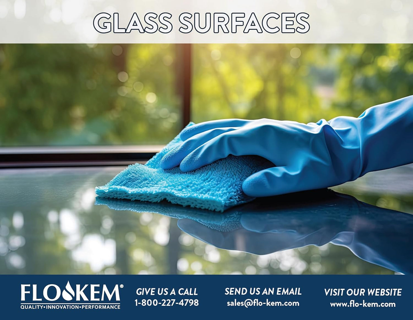 3480 Squeegee Window Cleaner - Concentrated Ammonia Free Non-Streak Cleaning Sol